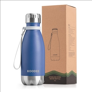 Small Water Bottle 9 oz Stainless Steel Insulated Water Bottle Double Wall Vacuum Leak Proof Cola